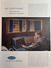 1954 Carrier Air Conditioning Electronic Computer Diodes Neurons VTG Print Ad picture