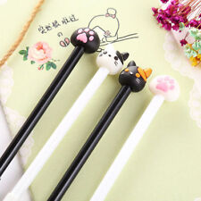 1/4Pcs Kawaii Cat Gel Pen Lovely Claw Black Ink Pens for Writing Stationery picture