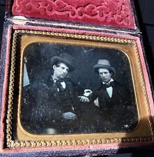 1/6 1850s Dag Men Holding Gold Rush Nugget ? Strong Evidence & Potential ID picture
