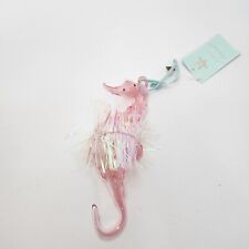 Ponk Seahorse Glitter Pink Tutu Christmas Ornament picture