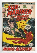 The Sub-Mariner #44 Marvel Comics 1971 Marie Severin art / Human Torch picture