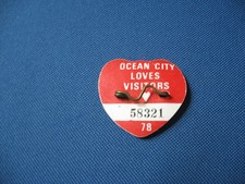 1978 OCEAN CITY, NJ SEASONAL BEACH TAG 3rd YEAR RARE picture