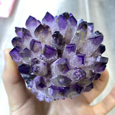 400g+ New Find Purple Phantom Quartz Crystal Cluster Mineral Specimen Healing picture