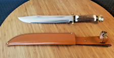 Vintage AG Russell Large Stag Handle Bowie Knife Made in Solingen Germany picture