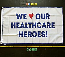 Thank you Nurses 2020 Flag FREE FIRST CLASS SHIP We Love Our Healthcare Sign 3x5 picture