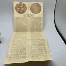 Medallion Honoring Presidents Of The USA Who Have Been Assassinated Brass picture