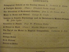 Original 1904 March -- EDUCATION a monthly magazine: GENETIC PSYCHOLOGY etc picture