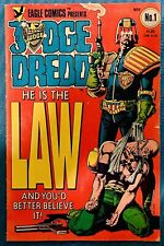 Judge Dredd 1 (1983) Eagle Comics, 1st US Dredd, Classic Bolland Cvr, Affordable picture