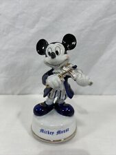 RARE TOKYO DISNEY Mickey Mouse Violin Music Box Ceramic Doll Figure Bach Style picture
