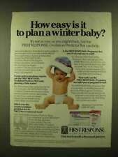 1990 First Response Ovulation Predictor and Pregnancy Tests Ad - Winter Baby picture