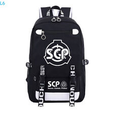SCP Foundation HOBBY Anime Black Backpack Student Harajuku Shoulders School Bag picture