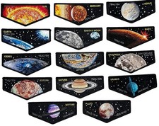 OA LODGE 134 TSALI Solar System 14-flap set Daniel Boone Council BSA picture
