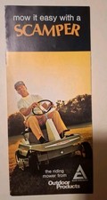 Allis-Chalmers Scamper Riding Mowers Fold-Out  Brochure picture