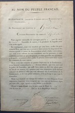NAPOLEON BONAPARTE — 1803,1804 CANTON ASSEMBLY SUMMONS picture