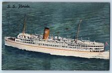 Miami Florida FL Postcard SS Florida Nassau Cruise P&O Steamship Co 1959 Vintage picture