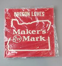   Makers Mark Drip Matt Extra Large Bar Serving Station  Bareware  Oregon Themed picture