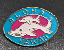 ALOHA - Hawaii - Humpback Whale - Lapel Hat Backpack Enamel Pin - 1992 Vintage picture
