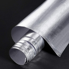 Heat Shield Tape Aluminized Fiberglass Adhesive Backed 24 x 48 Inch Silver Insul picture