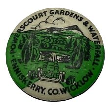 ENNISKERRY Co WICKLOW Ireland Pinback Button Powerscourt Gardens Vintage  picture