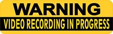 10in x 3in Video Recording in Progress Magnet Car Truck Vehicle Magnetic Sign picture
