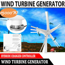 15000W Wind Turbine Generator Unit 5 Blades With Power Charge Controller AC12V picture