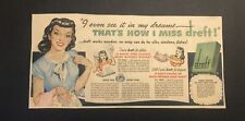 1950’s  Dreft Dish Soap Comic Newspaper Ad picture