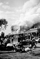 Mildura District Victoria 1915 - Burning buildings. Furniture and - Old Photo picture