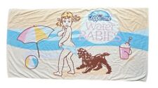 Vintage Coppertone Beach Towel “Water Babies” 28”x 55” -RARE- picture