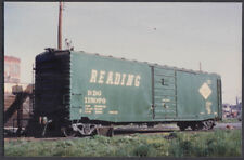 Reading Railroad color photo: steel box car #115076 RDG 3-67 picture
