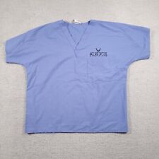 US Airforce ROTC Medical Scrub Top Shirt Unisex Men's Medium Large M/L Blue picture