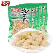 100g X 5 Bags Youyou Chicken Feet Spicy Shanjiao Flavor Chinese Food 有友泡椒凤爪迷你小包 picture