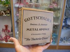 Vtg Medical Pharmacy Houseware - Gottschalks Bacteria Chaser Metal Sponge  picture
