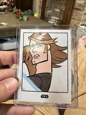 🔥Topps Star Wars Finest Sketch Card 1/1 Anakin Skywalker  Antini Ellison Art picture