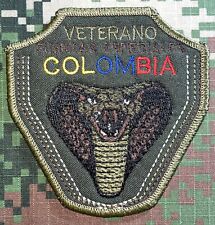 Colombia Army OD Veterano Fuerzas Especiales Colombia Patch Sew-On New A1032 picture