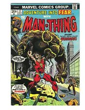 Fear #17 1973 VF+ Man-Thing Origin and 1st Appearance of Wundarr Combine Ship picture