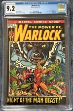 Warlock #1 CGC 9.2 (Marvel, 1972) Origin Key Issue Adam Warlock, Man Beast picture