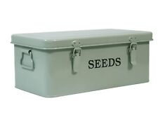 Xbopetda Seed Saving Box, Metal Seed Bin, Seed Storage Organizer Box, Seed Pa... picture