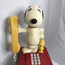 Snoopy & Woodstock Touch Tone Landline Phone Vintage 1976 Tested NO Ringer picture