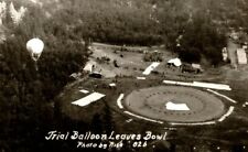 C.1934 RPPC Rapid City SD Trial Balloon Leaves Stratosphere Bowl Postcard A12 picture