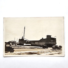 1926 Great Miami FL Hurricane VTG Photo Postcard Flooding Boat Destroyed 30 picture