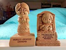 MOTHER and GRANDMOTHER 1970's Collectible Figurines 2 Vintage Trophies Vintage picture