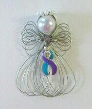 Domestic Violence & Sexual Assault Awareness Angel Ornament Handmade picture