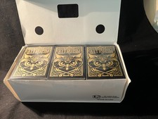 Brick of 12 Deck Black ALTRUISM Playing Cards by The Blue Crown (NEW F/S) picture