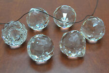 6 PCS ASFOUR CLEAR ROUND CRYSTAL BALL PRISMS FENG SHUI 40MM #T-2782 picture