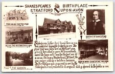 Shakespeare's Birthplace stratford upon avon RPPC postcard UNPOSTED picture
