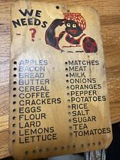 VTG Memory Board Shopping List Grocery List Family Planner Granny Core 14” picture