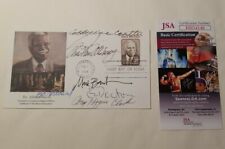 7x Authors Signed JSA Autograph Envelope FDC Woodward Weir Hickam EL Doctorow picture