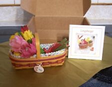 Longaberger Mini Tulip Basket 2008 Collectors Club May Series Complete in Box picture