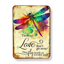 Dragonfly Quote Art Print Magnet Sublimated Grief Condolences Gift 3