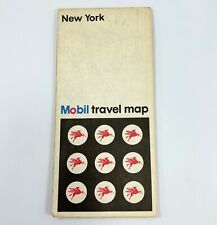 Lot of 3 - 1973 Mobil Travel Road Maps - NY DE VA WV CT MA RI New York picture